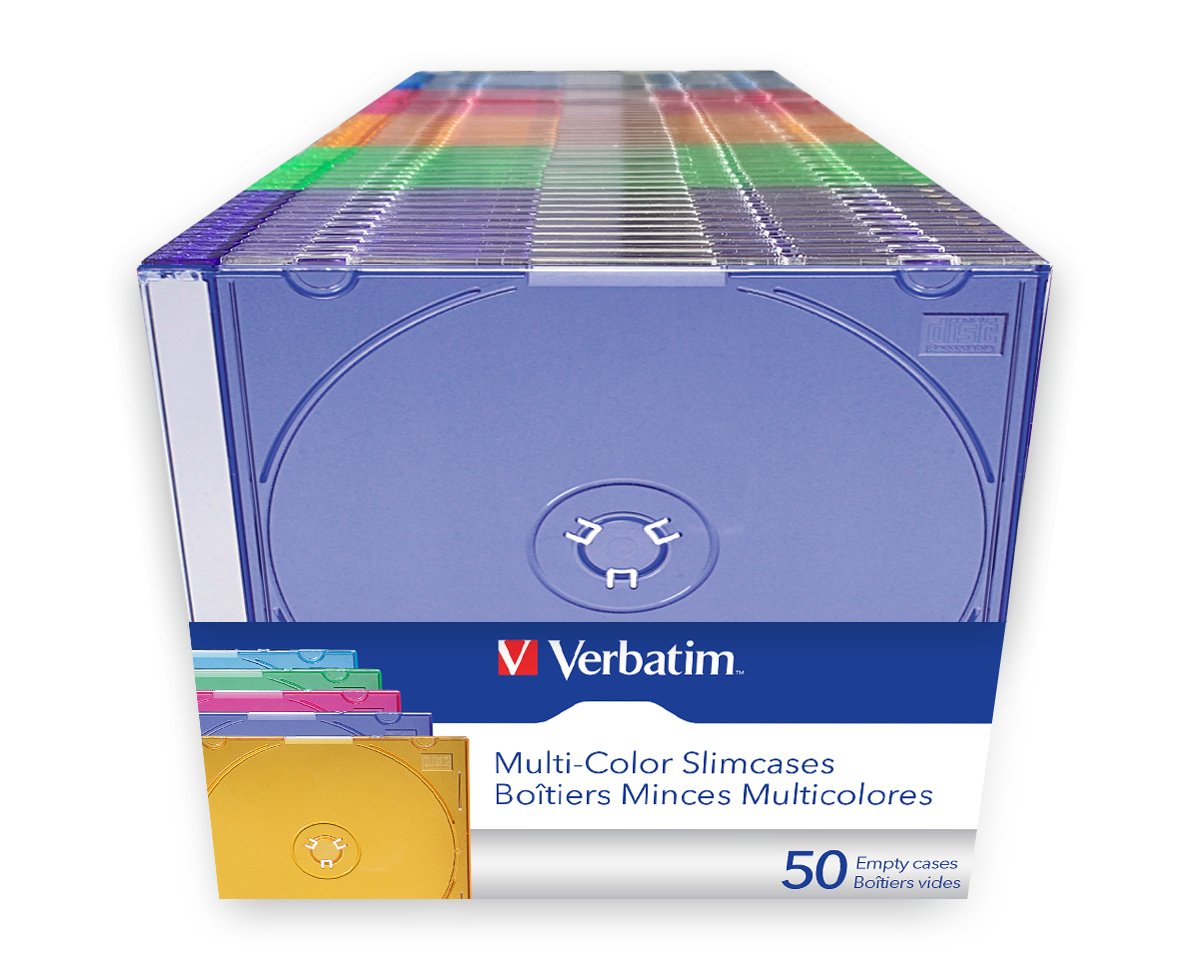 EAN 0023942499732 - Verbatim 49973 caja para almacenaje de discos ópticos 50 discos Colores surtidos imagen 2