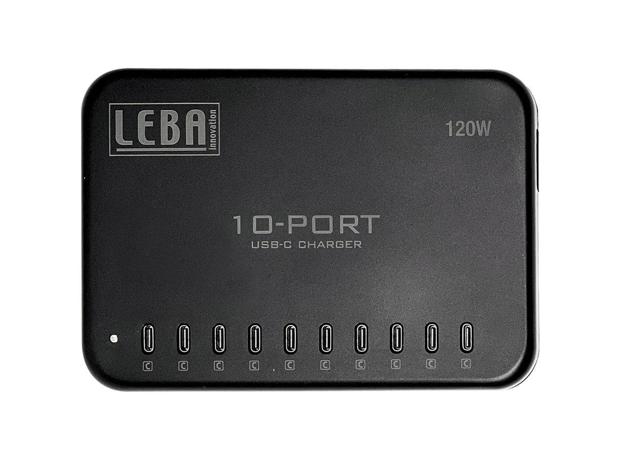 Notecharge 10 Ports, Usb-C 12 Watt (Schuko Plug)