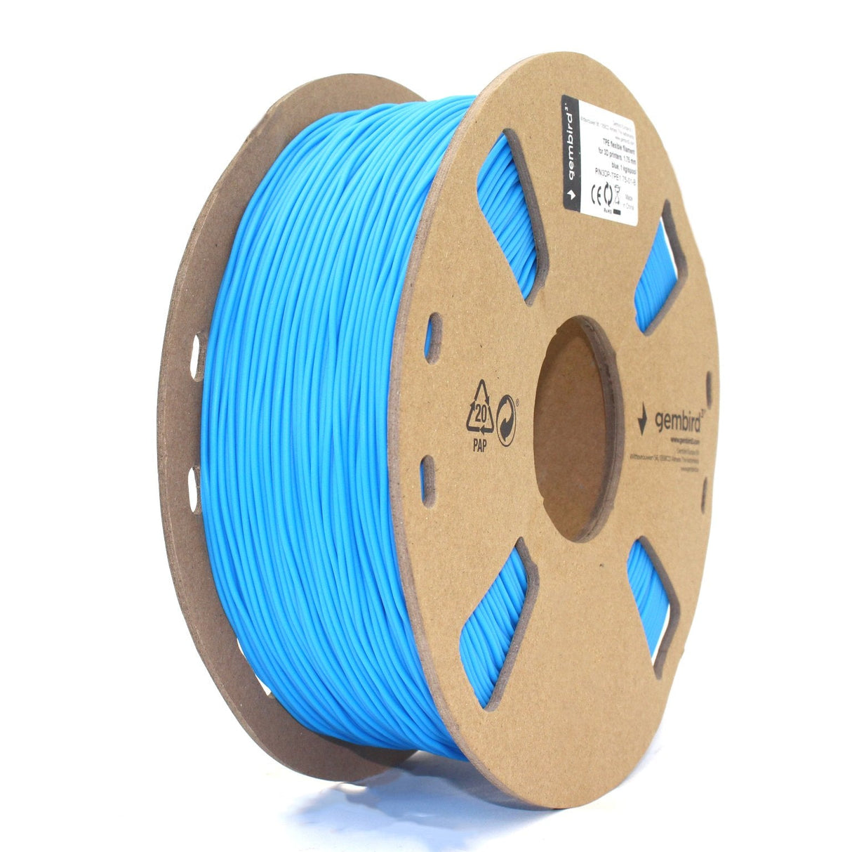 Gembird 3dp-Tpe1.75-01-B Filament Tpe Flexible Azul 1.75mm 1kg