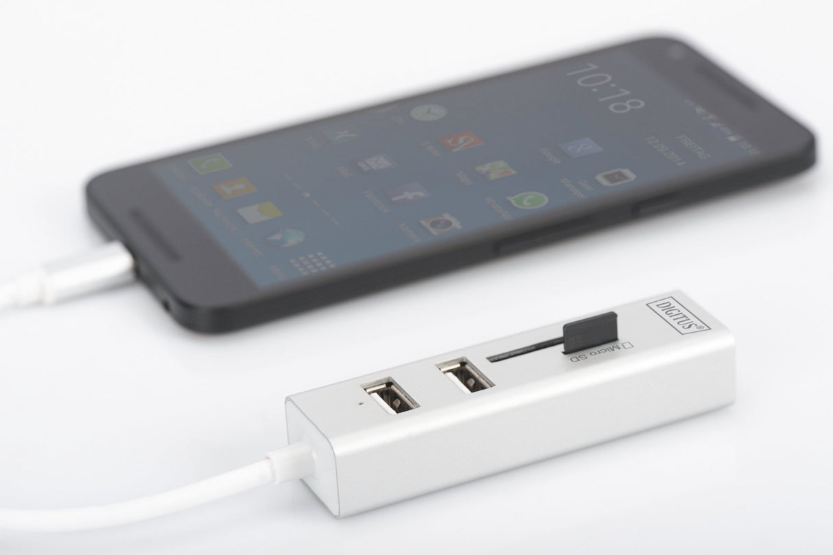 EAN 4016032425830 - Digitus DA-70243 lector de tarjeta USB 2.0 Blanco imagen 3
