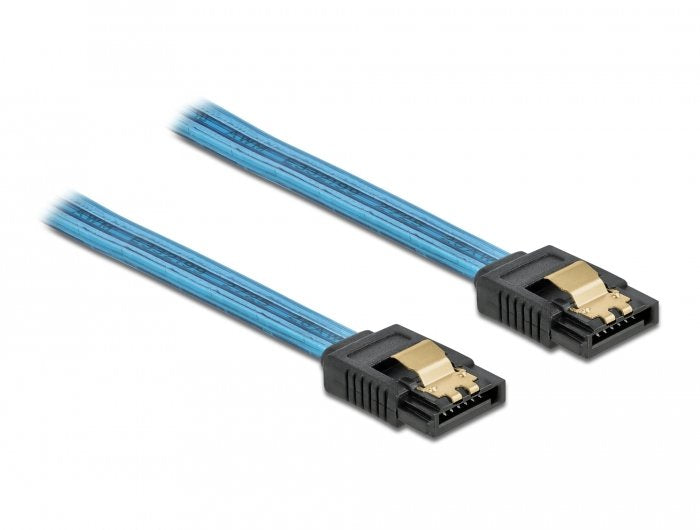 Delock Sata 6 Gb/S Cable Uv Leuchteffekt Aal 70 Cm