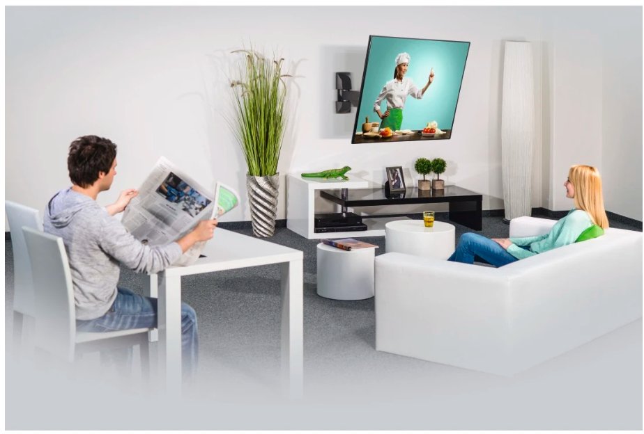 Soporte Mural Televisor, Negro, Articulado, De 32 A 65 Pulg, Carga Máx. 20 Kg