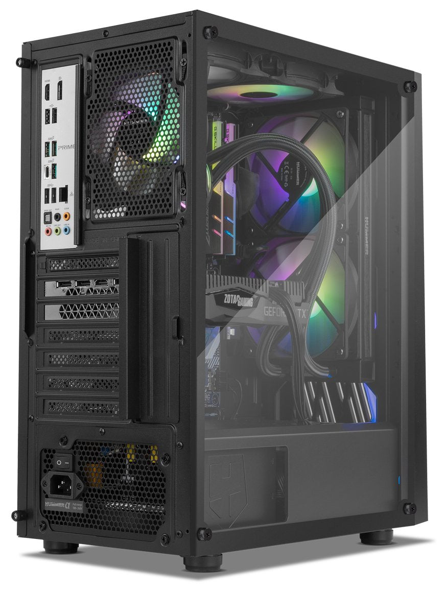 Caja Pc Nox Semitorre Hummer Frost Argb Lighting