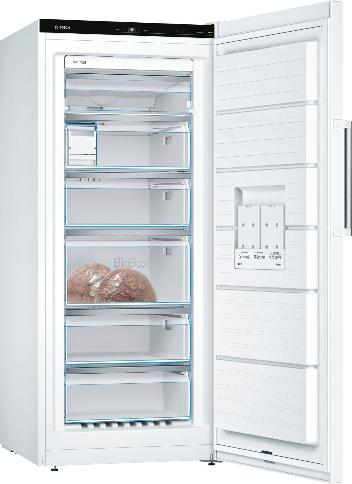 EAN 4242005186853 - Bosch Serie 6 GSN51AWDV congelador Congelador vertical Independiente 290 L Blanco imagen 2