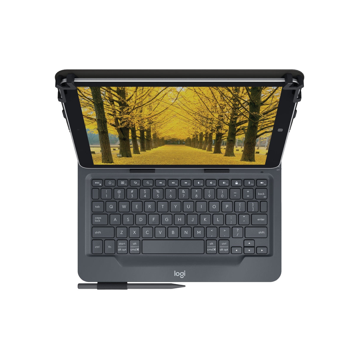 Logitech Universal Folio With Integrated Keyboard For 9-10 Inch Tablets Qwerty Inglés Del Reino Unido Bluetooth Negro