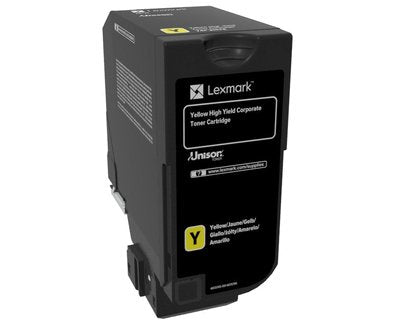 Toner Original Lexmark Alto Rendimiento Amarillo Lccp,Para Lexmark Cs725de, Cs725dte