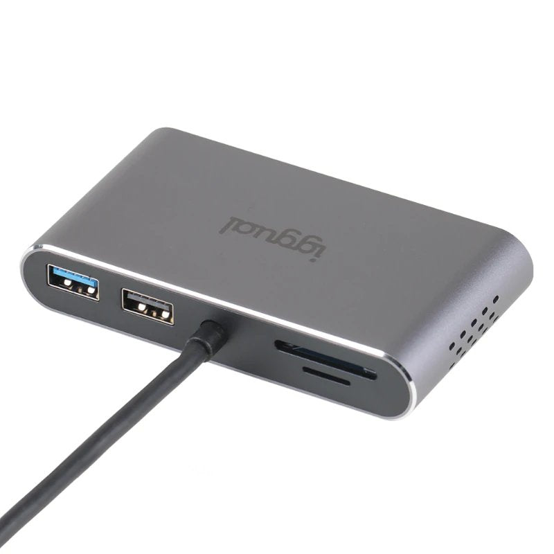 Iggual Hub C 8 En 1 2xhdmi 2xusb 2xsd Rj45 Pd100w