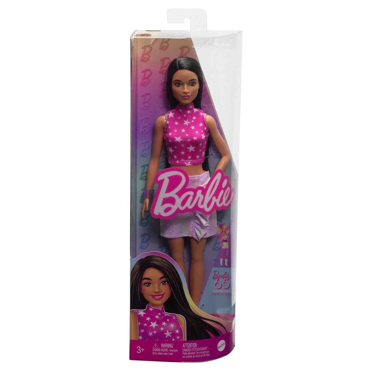 Muñeca Mattel Barbie Fashionistas Rosa Y Metalizada Hrh13