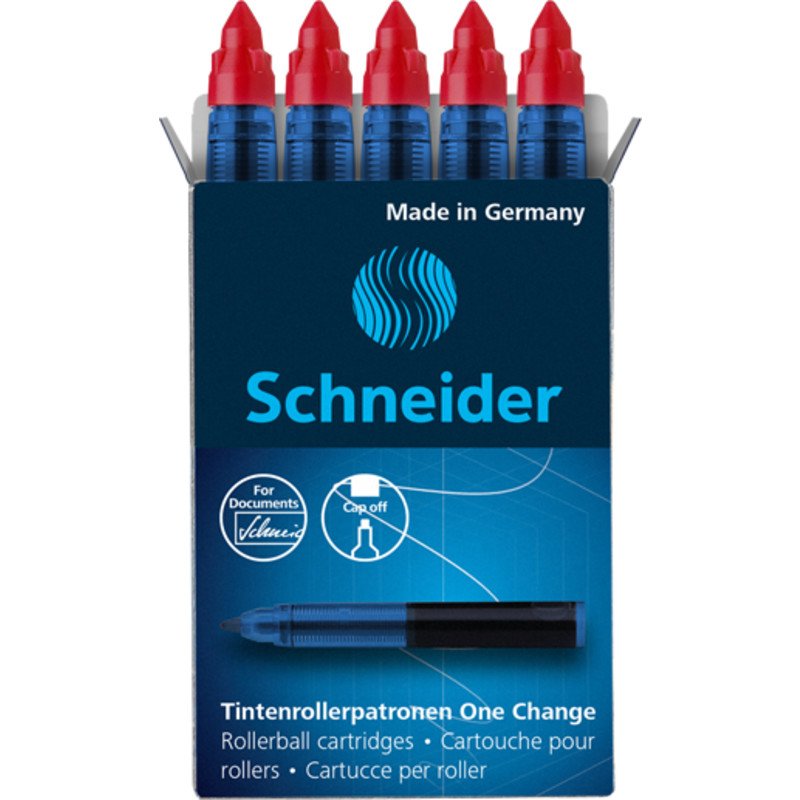 Schneider Schreibgeräte One Change Tintenrollerminen Rojo 0.6 Mm 5 Ud.