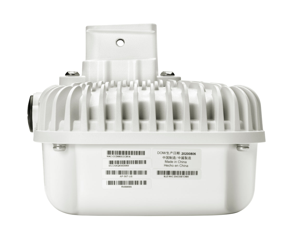 EAN 0190017447346 - HPE Aruba Networking AP-565 (RW) 802.11ax Dual 2x2 Radio Integrated Omni Antennas Outdoor AP imagen 1