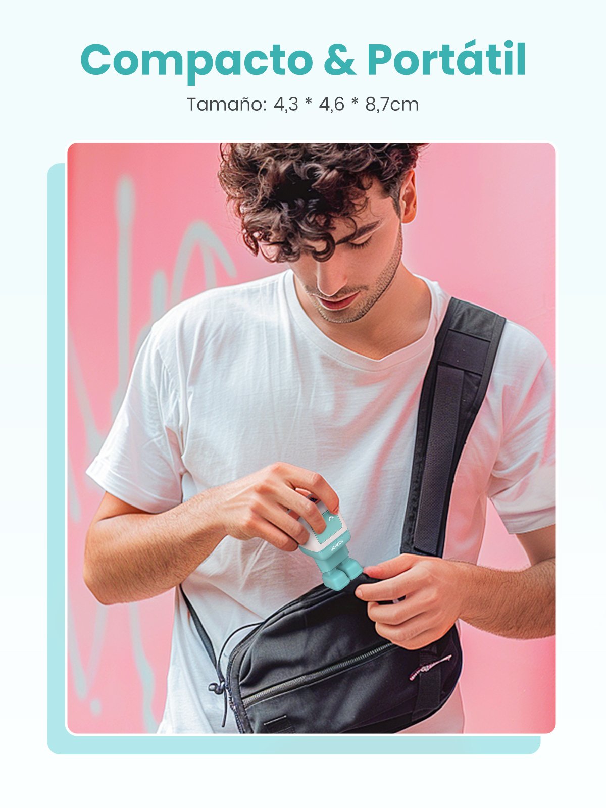 Cargador Ugreen Usb-A+2*Usb-C 65w Gan Fast