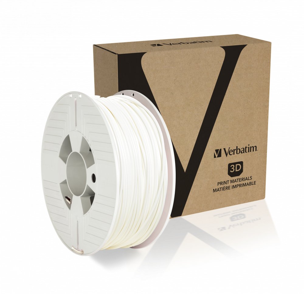 Verbatim Filamento De Impresora 3d Pla 2,85 Mm, 126 M, 1 Kg Blanco (Modelo Antiguo 55277)