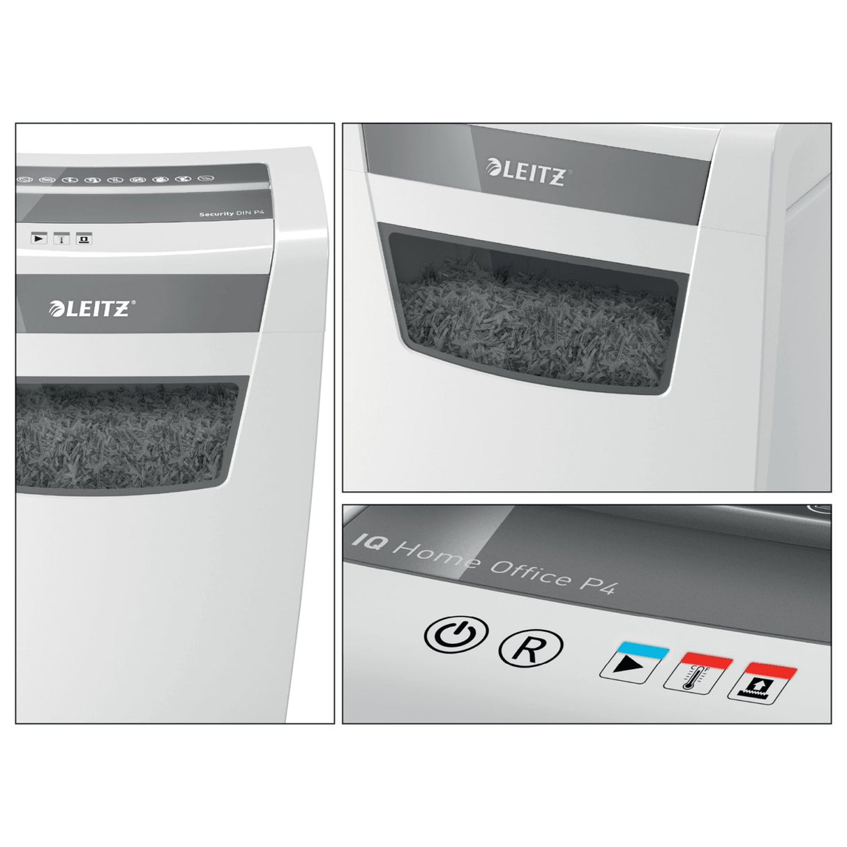 EAN 4002432118939 - Leitz IQ Home Office P-4 triturador de papel Corte en partículas 58 dB 22 cm Blanco imagen 6