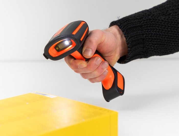 EAN 4043619905560 - DeLOCK 90556 lector de código de barras Lector de códigos de barras portátil 1D/2D CMOS Negro, Naranja imagen 6