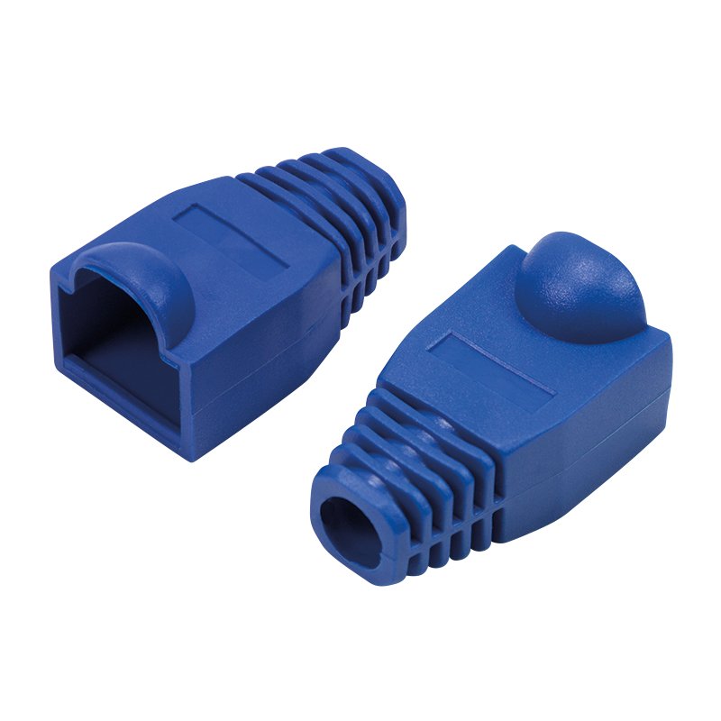 Modular Rj45 Plug Cable Boot 6.5mm Azul, 50pcs