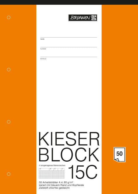 Brunnen Arbeitsblock Din A4 Cuadriculado - Material De Oficina - A4