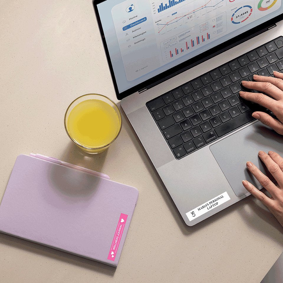 Brojoher Cinta Btagp35 / Btag-P35 Blanco Sobre Rosa