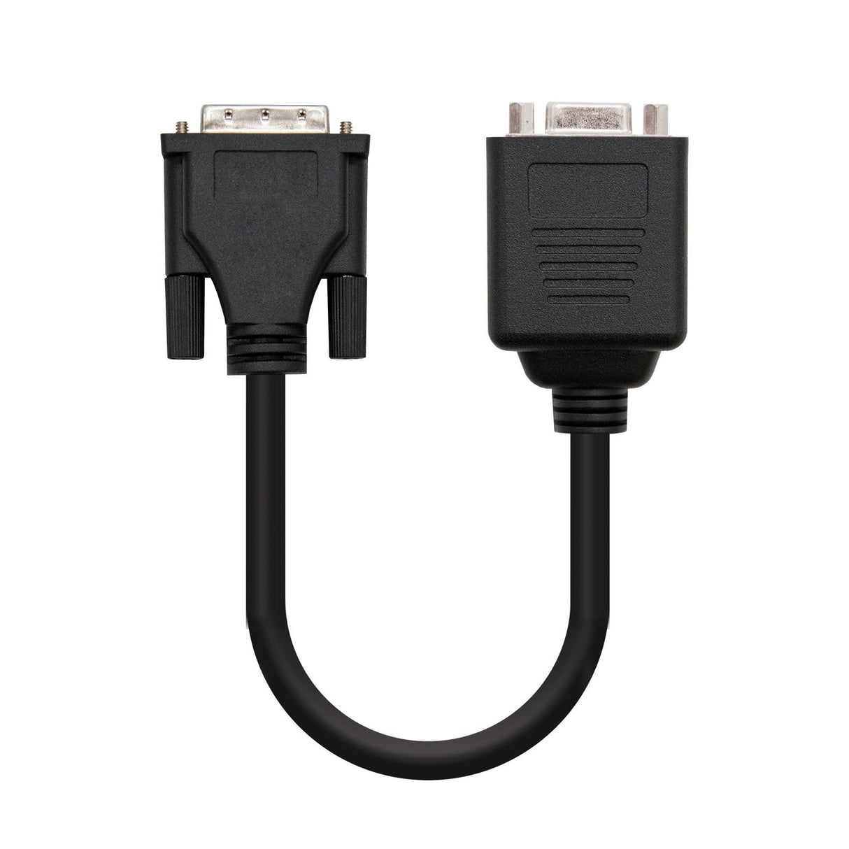 EAN 8433281004962 - Nanocable 10.15.1950 adaptador de cable de vídeo 0,2 m DVI 2 x VGA (D-Sub) Negro imagen 1