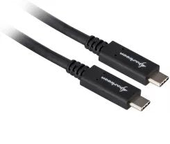 Cable Sharkoon Usb 3.2 Gen 2, Usb-C Macho > Usb-C Macho Negro, 0,5 Metros 4044951021192