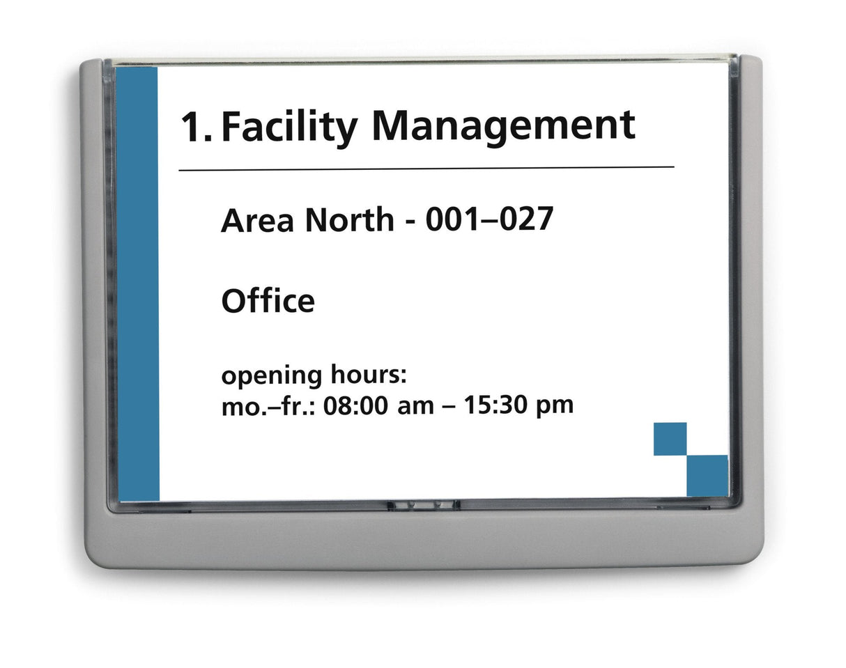 Cartel Para Puerta Duradero Clcksigna5 210x148,5 Adhesivo Escritura. Grafito