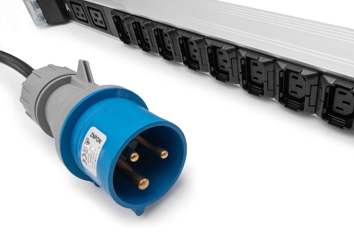 Digitus Pdu It Básica, 1 Fase 32 A, 24 X C13, 4 X C19, Cable De Alimentación De 3 M, Clavija Iec 60309 32 A