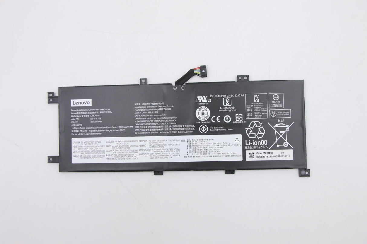 EAN 5704174636830 - Lenovo 5B10W13935 refacción para laptop Batería imagen 1