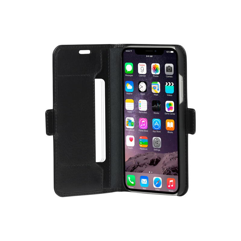 Dbramante1928 Copenhagen Slim Funda Con Tapa Para Teléfono Móvil Cuero De Grano Entero Negro Para Apple Iphone 11