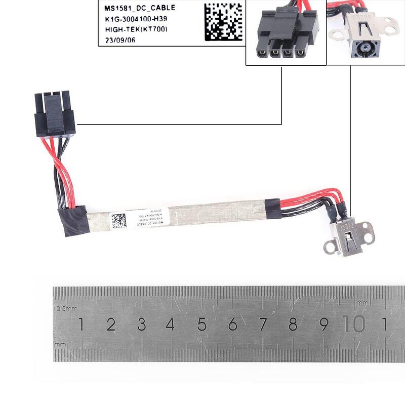 Dc Jack Cable Dc In Power Jack Cable De Carga Para Msi Katana Gf66 11ue Gf66 11ug(Ms 1581) Tacn Gl66 Ms1581 K1g 3004100 H39, K1g
