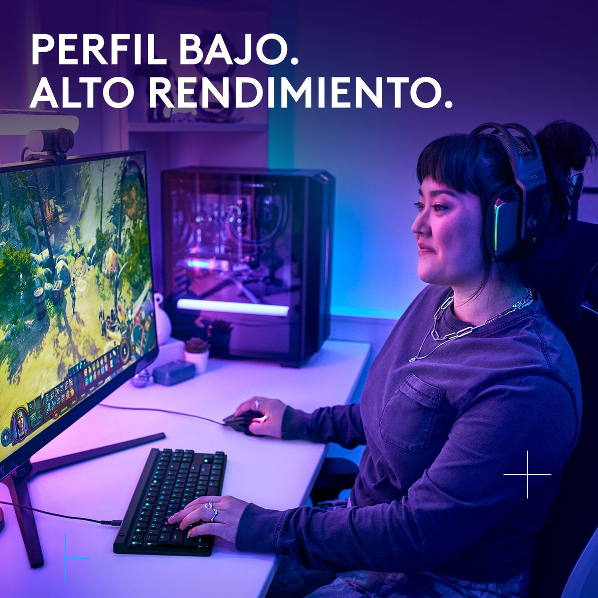 EAN 5099206123236 - Logitech G 920-012891 teclado Juego USB QWERTY Español Negro imagen 2