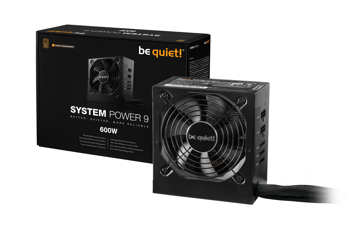 EAN 4260052187234 - be quiet! System Power 9 | 600W CM unidad de fuente de alimentación 20+4 pin ATX ATX Negro imagen 3