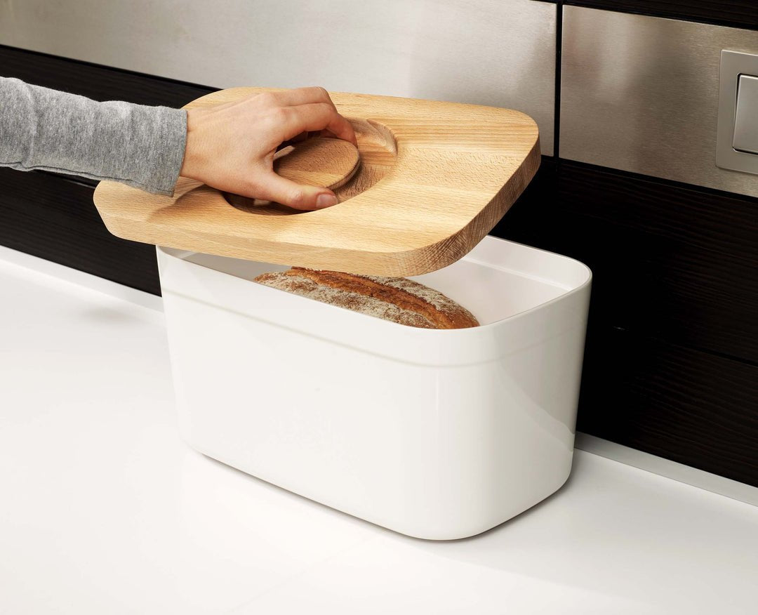 EAN 5028420810974 - Joseph Joseph Bread Bin panera Rectangular Blanco Bamboo, Plástico imagen 2
