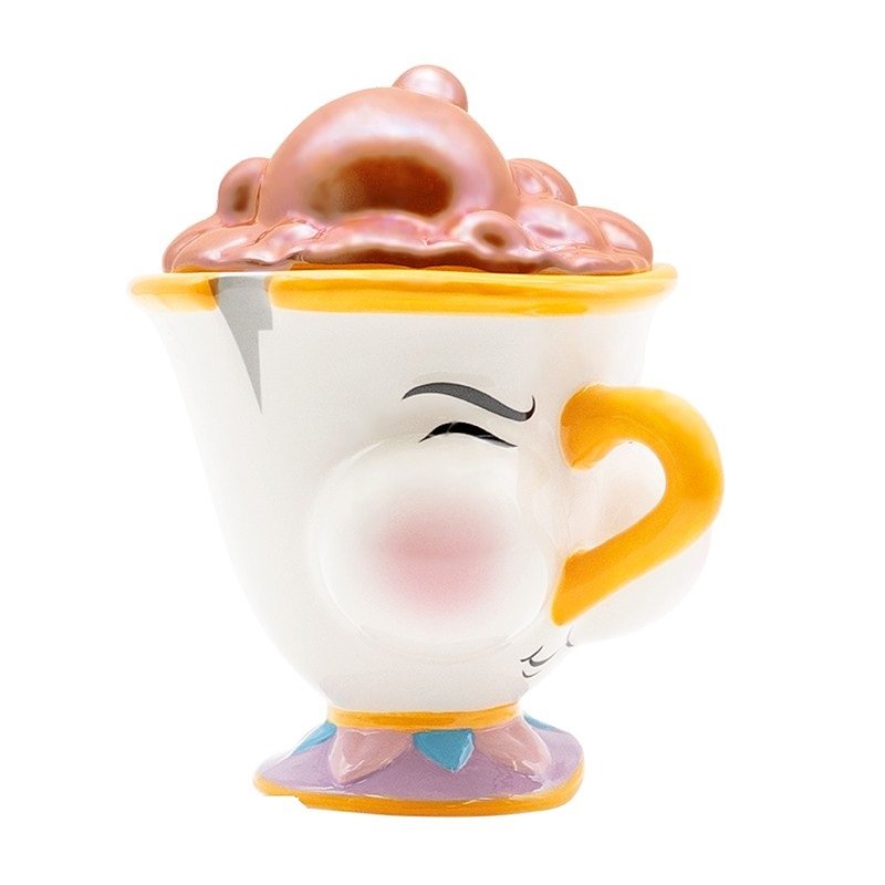 Taza Abystyle Disney La Bella Y La Bestia Chip Con Burbujas