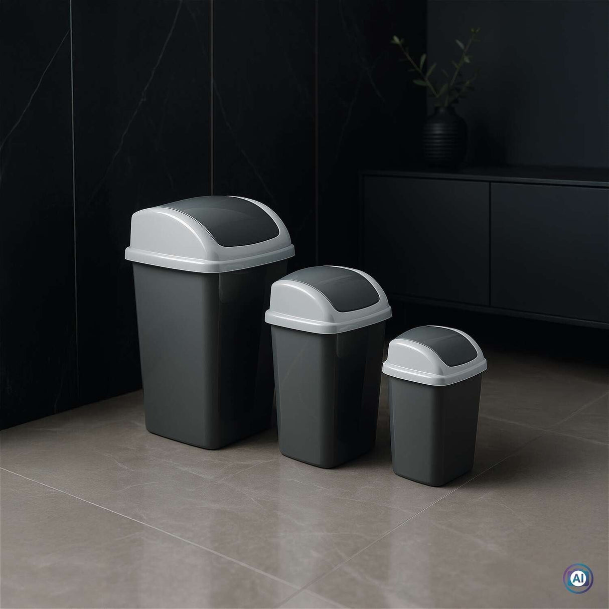 Maul Abfallbehälter Maulswing 5l Schwingdeckel Kunmmoff