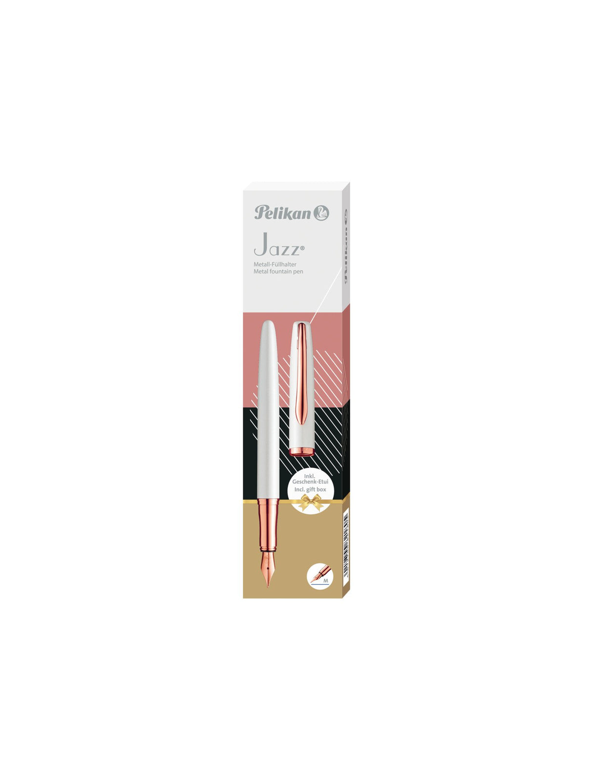 EAN 4012700821805 - Pelikan Jazz Noble Elegance P36 pluma estilográfica Sistema de carga por cartucho Oro, Perlado, Blanco 1 imagen 7