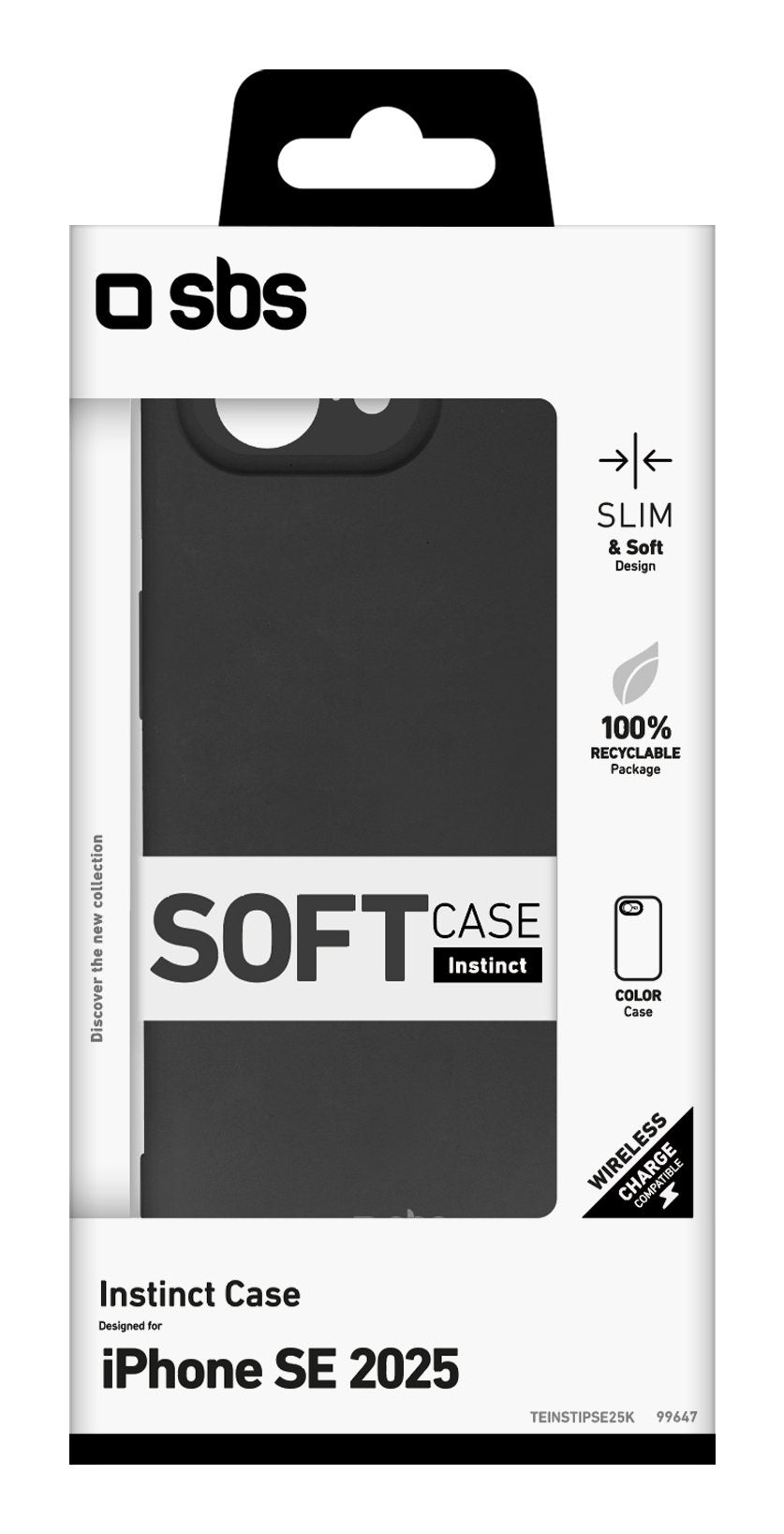 Sbs Instinct Cover Iphone 16e Schwarz