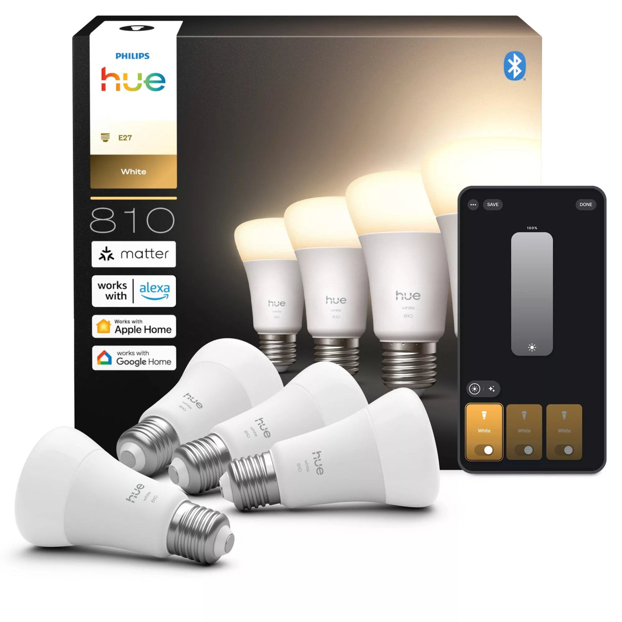 Philips Hue W 810 A60 E27 4p Eu