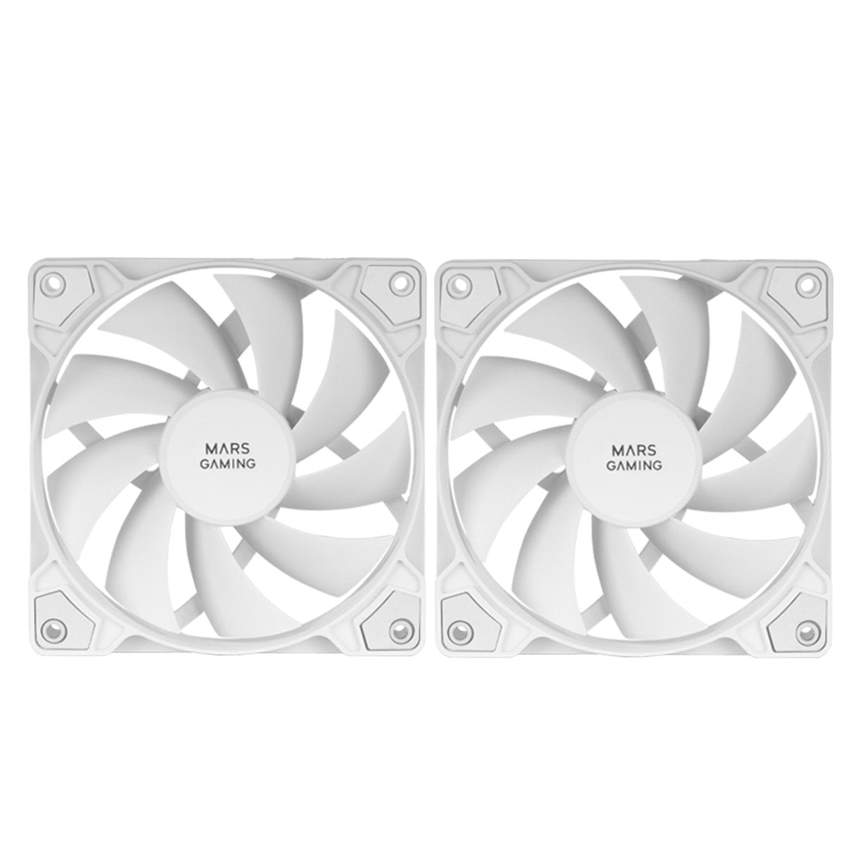 Kit 2 Ventiladores Auxiliar Mfprox2 Blanco Mars Gaming