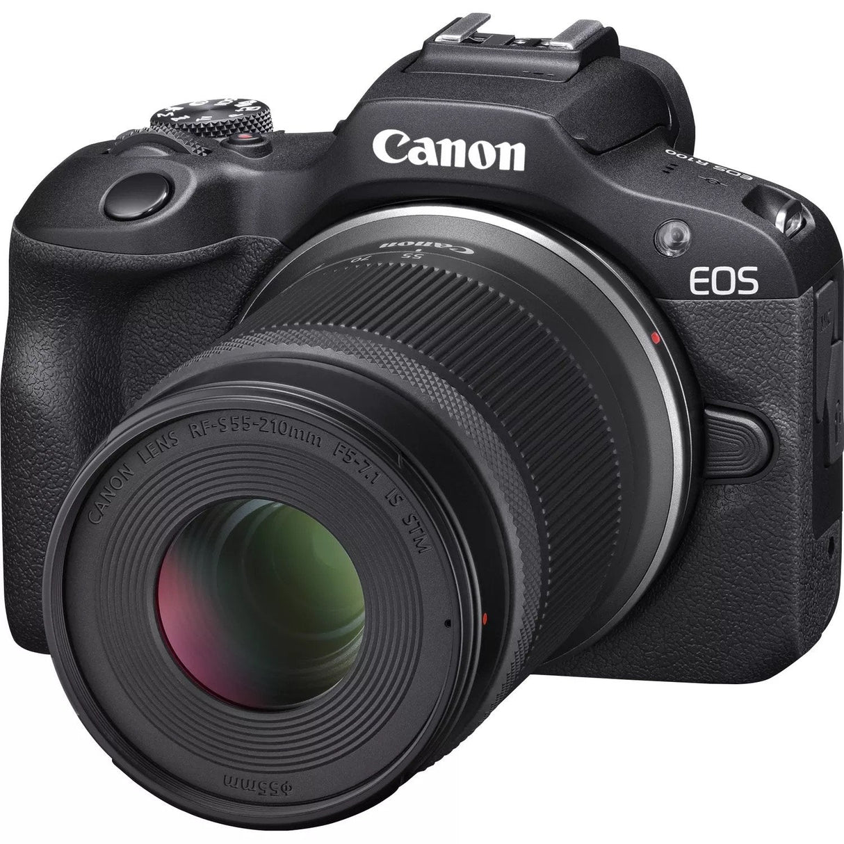 Camara Canon Eos R100 + Rf-S 18-45mm F4.5-6.3 Is Stm + Rf-S 55-200mm F5-7.1 Is Stm Kit Milc 24,1 Mp Cmos 6000 X 4000 Pixeles Negro