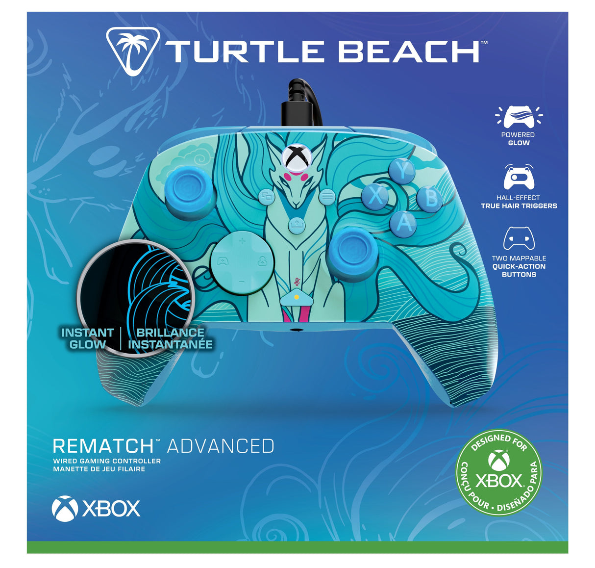 Turtle Beach Rematch Advanced Wired Blue Kitsune (Xbs, Pc)
