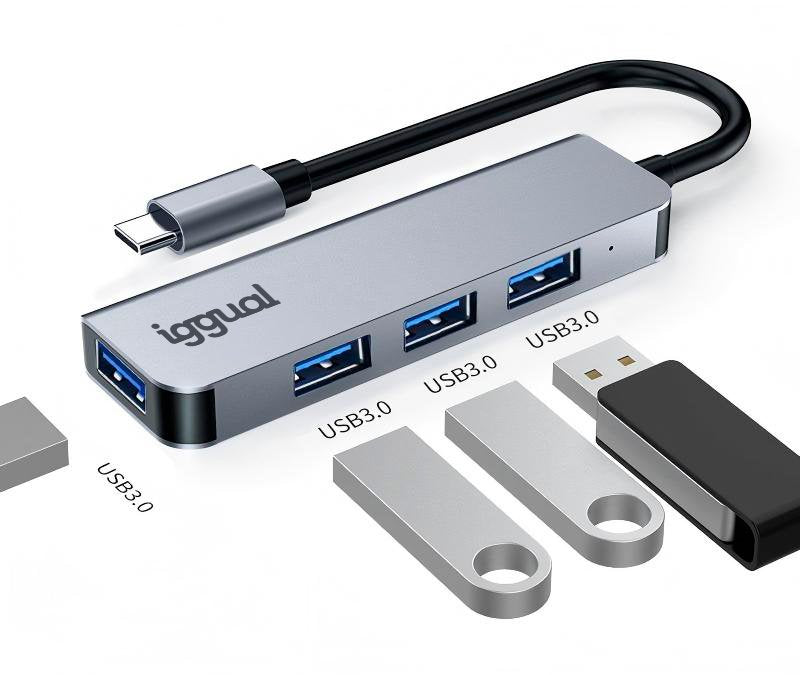 EAN 8435364319239 - iggual IGG319239 hub de interfaz USB 3.2 Gen 1 (3.1 Gen 1) Type-C 5000 Mbit/s Plata imagen 16