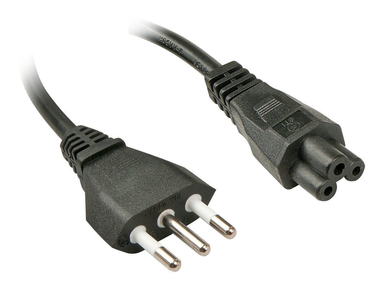 Cable Lindy 2m, Cei23-16-Vii - Iec 320 C5 Negro C5