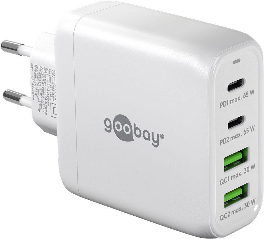 EAN 4040849648182 - Goobay 64818 cargador de dispositivo móvil Auriculares, Portátil, Smartphone Blanco Corriente alterna Car imagen 1