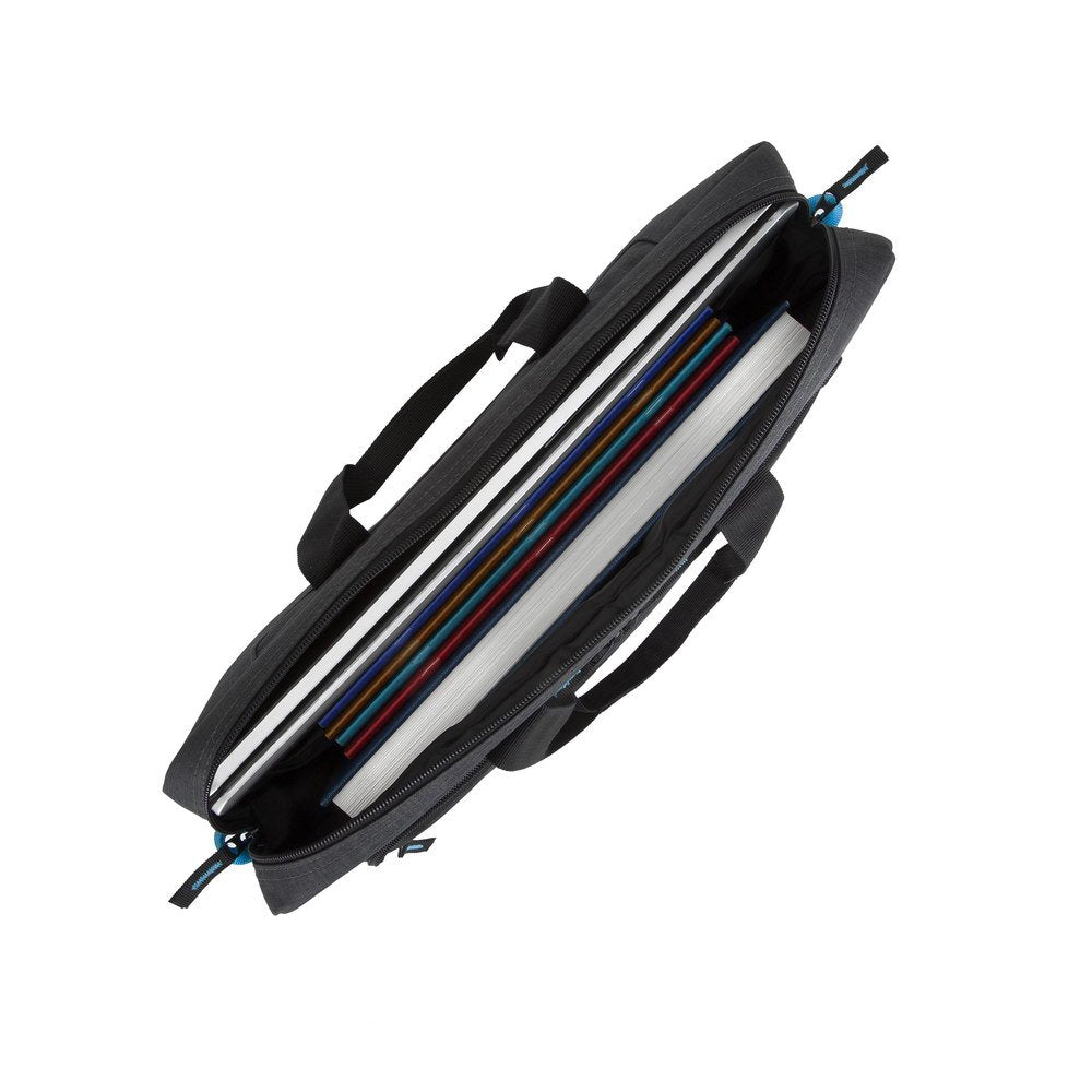 Rivacase Regent 8058 Maletines Para Portátil 43,9 Cm (17.3") Bandolera Negro, Cian