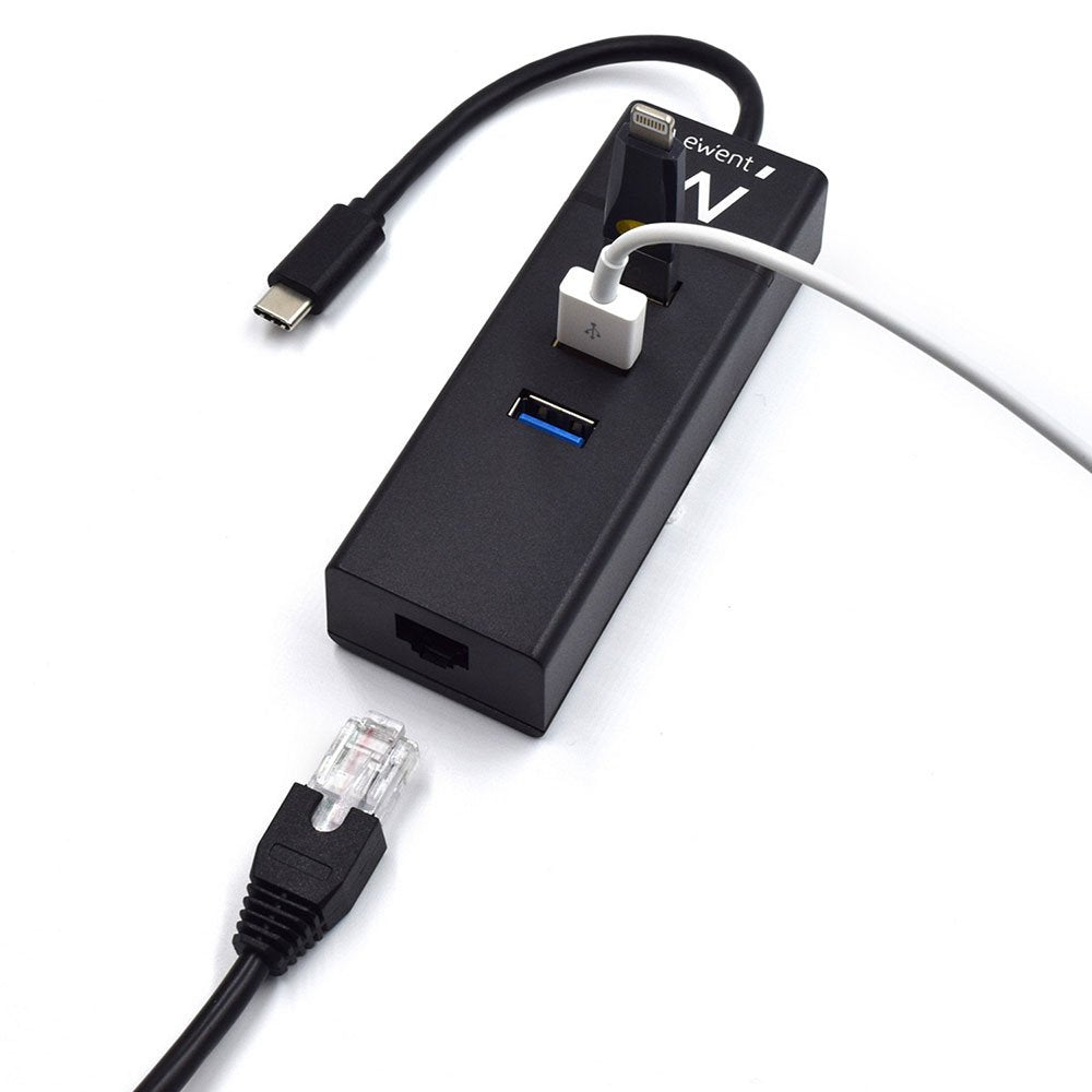 EAN 8054392619021 - Ewent EW1141 base para portátil y replicador de puertos USB 3.2 Gen 1 (3.1 Gen 1) Type-C Negro imagen 4