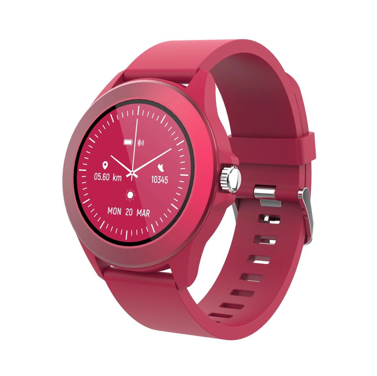 Smartwatch Forever Colorum Cw-300 Notificaciones Frecuencia Cardíaca Magenta