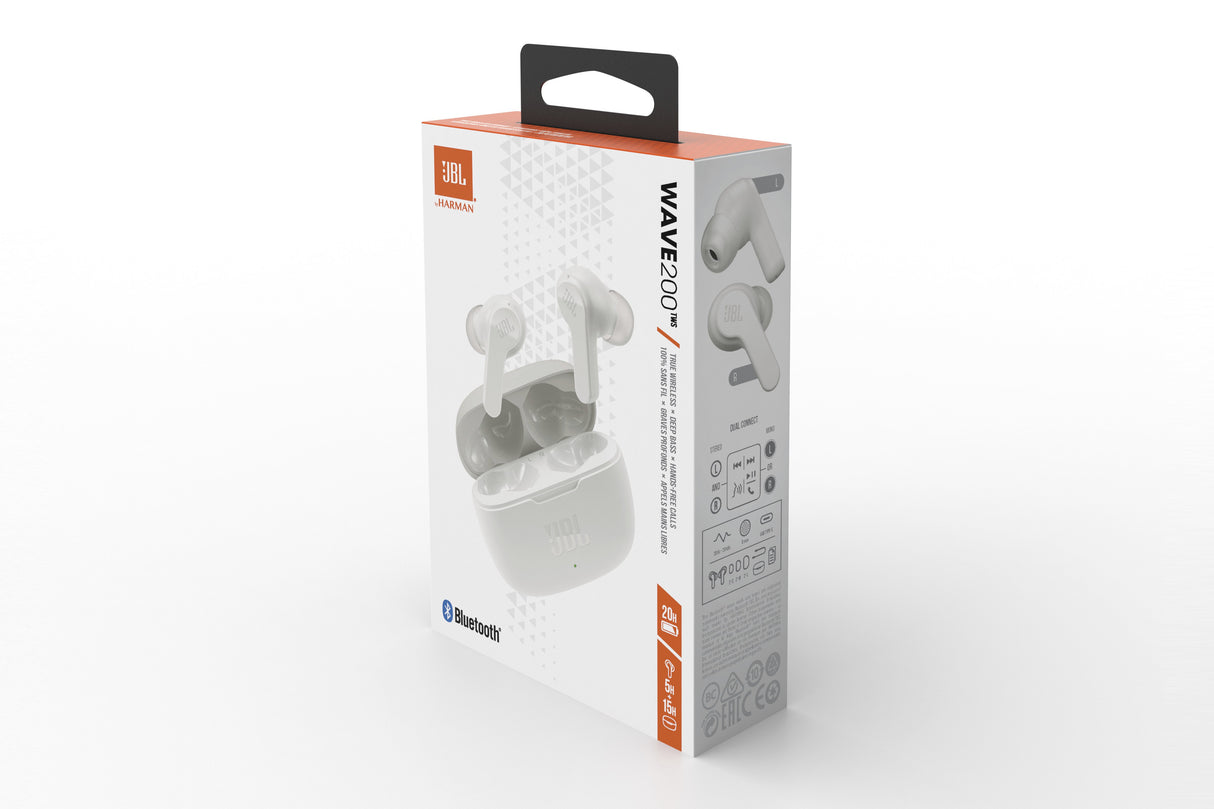 EAN 6925281988431 - JBL Wave 200 TWS Auriculares Inalámbrico Dentro de oído Música Bluetooth Blanco imagen 6