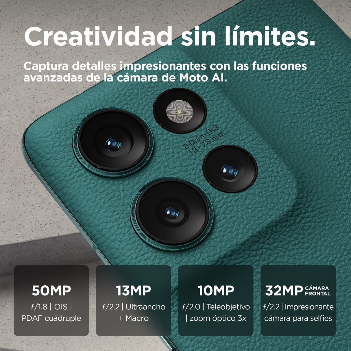 EAN 0840023265457 - Motorola edge 50 16,9 cm (6.67") SIM doble Android 14 5G USB Tipo C 12 GB 512 GB 5000 mAh Verde imagen 6