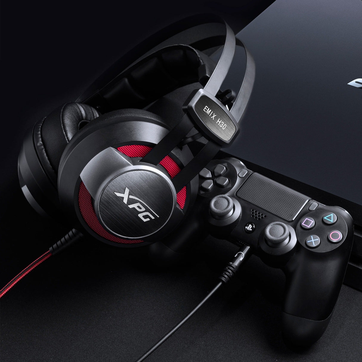 EAN 4713218461827 - XPG EMIX H30 + SOLOX F30 Auriculares Alámbrico Diadema Juego Negro, Rojo imagen 4