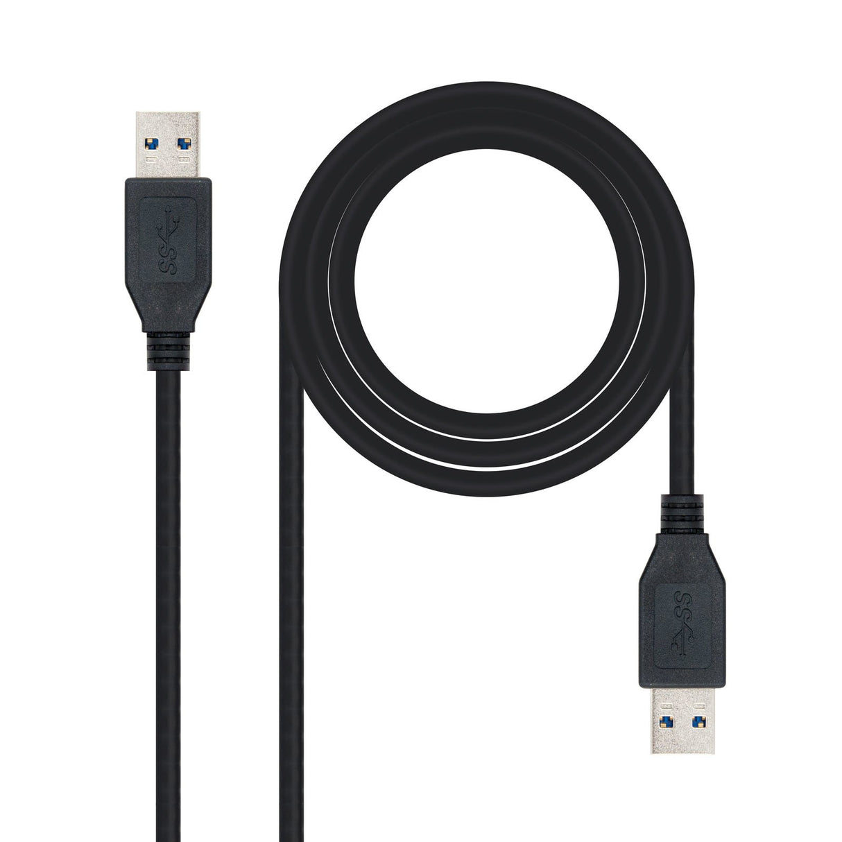 EAN 8433281004672 - Nanocable 10.01.1001-BK cable USB USB 3.2 Gen 1 (3.1 Gen 1) 1 m USB A Negro imagen 1