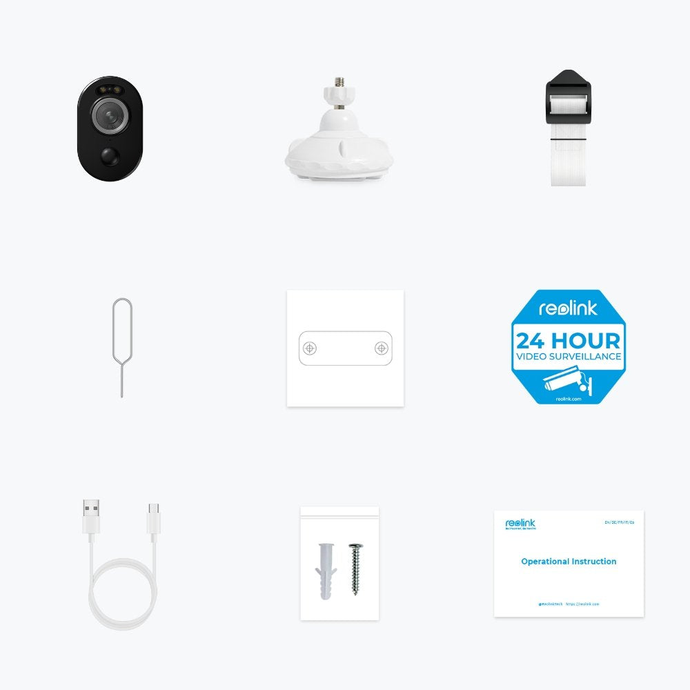 Reolink Argus Series B330 Cámara De Seguridad Ip Interior Y Exterior 2880 X 1616 Pixeles Pared